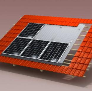 3D model solárního panelu