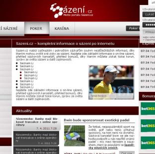 Sazeni.cz - návrh webových stránek