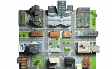 3D model velkoměsta