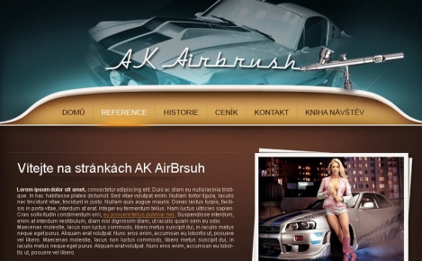Airbrush - webové stránky