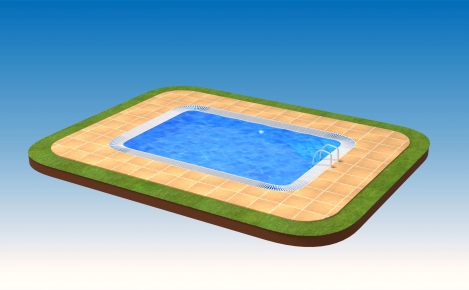 3D model bazénu