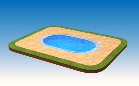 3D model bazénu