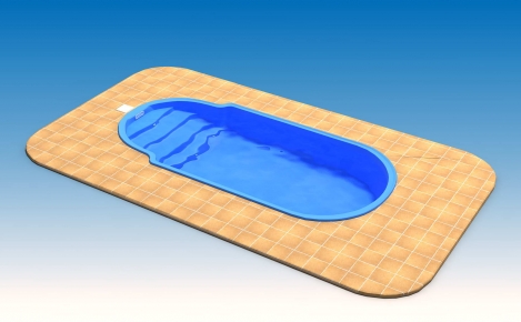 Vranov_dlazba_voda02603D model bazénu