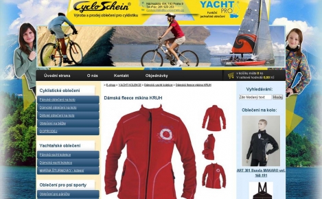 Cycloschein - eshop s oblečením na kolo, lyže, yachting