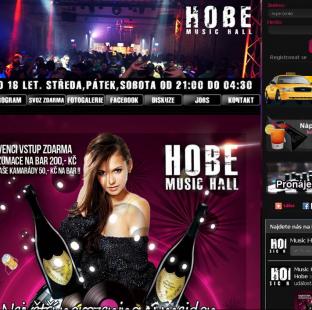 Hobe Music Club - web diskotéky v Pardubicích