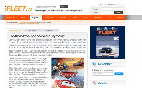 iFleet - webdesign, návrh loga