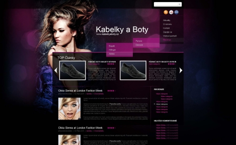 Kabelky a boty - webdesign, recenze