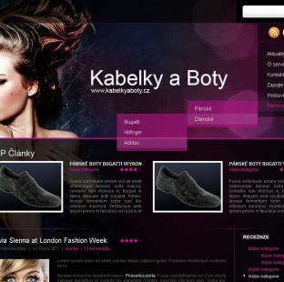 Kabelky a boty - webdesign, recenze