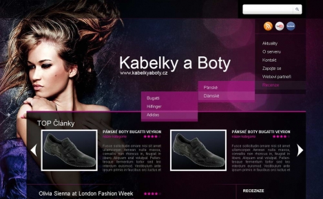 Kabelky a boty - webdesign, recenze