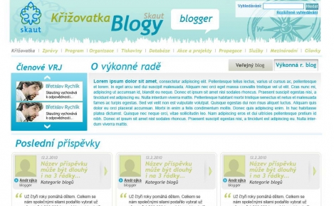 Blog křižovatka - webdesign