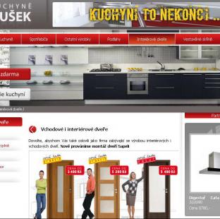 Kuchyně Dušek - webdesign