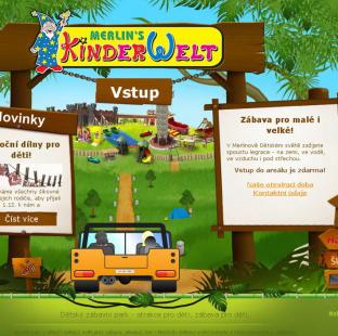 Zábavní park v Hatích u Znojma - webdesign a animace na míru