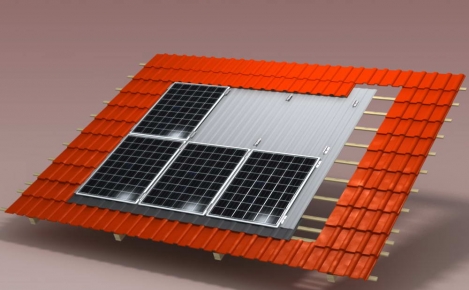 3D model solárního panelu