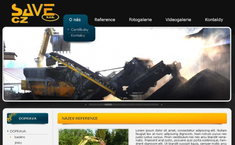 Savecz s.r.o. - webdesign doprava a mechanizace